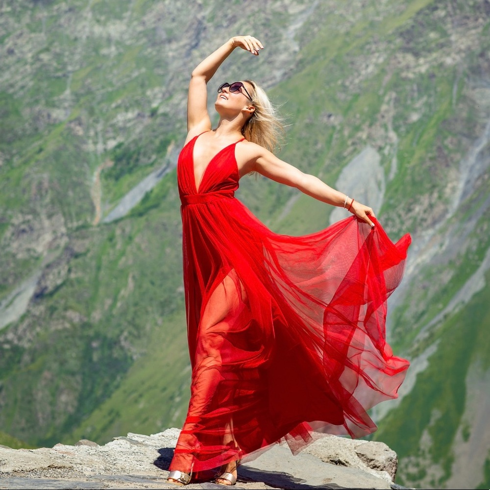 Red dress